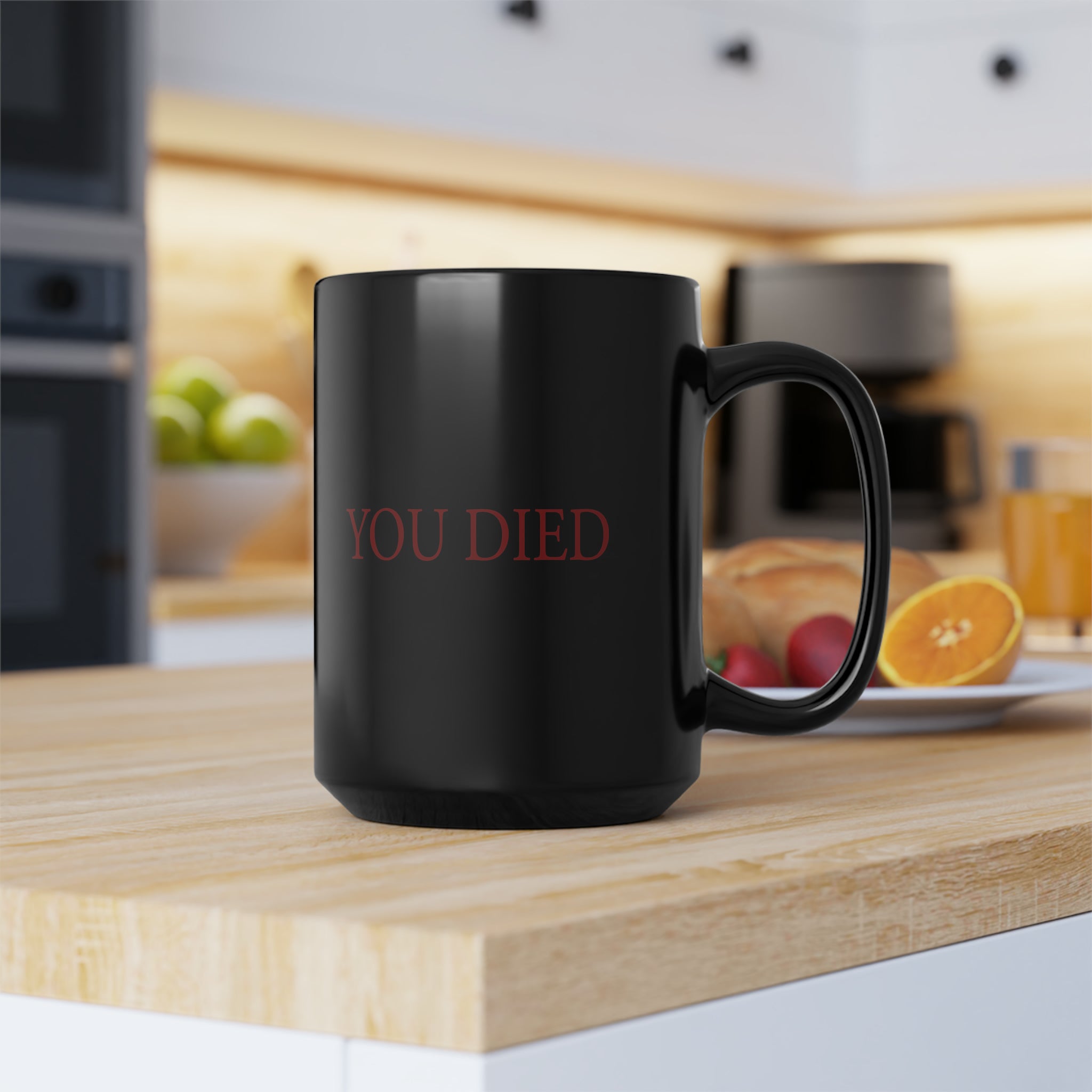 You Died Black Mug (11oz, 15oz) Fromsoft Darksouls darksoul game darksouls mug darksouls cup