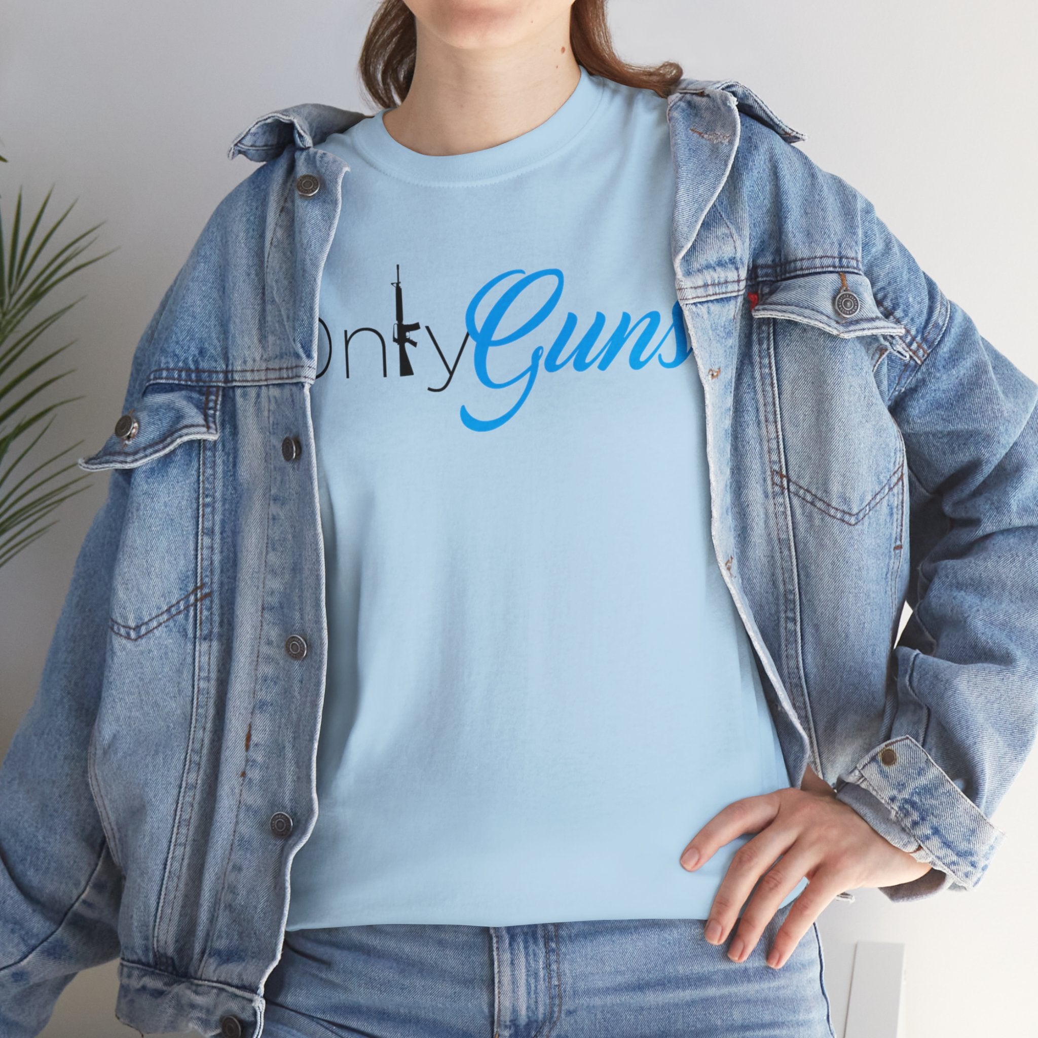 Onlyguns V2 Onlyfans Inspired Funny Unisex Heavy Cotton Tee