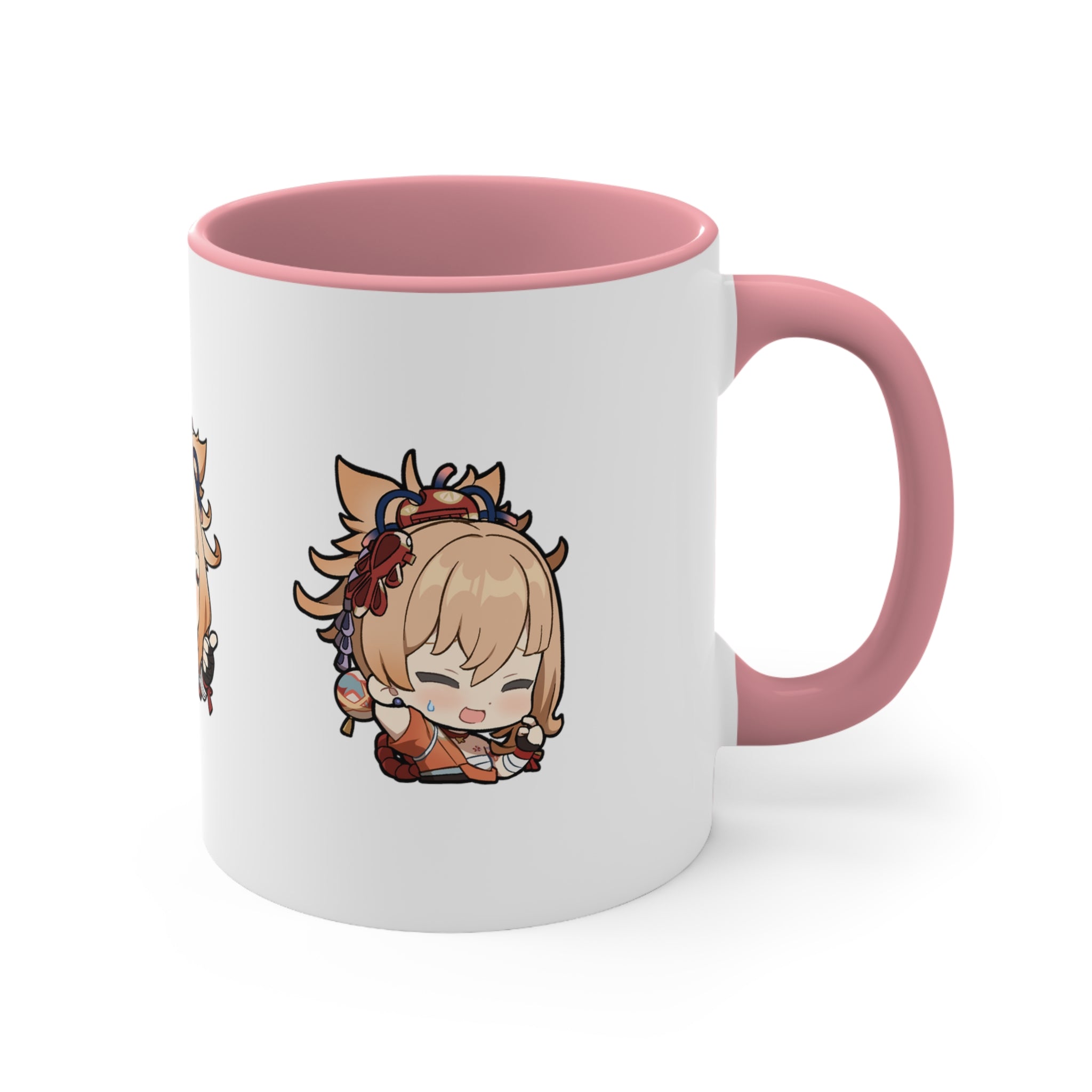 Yoimiya Genshin Impact Accent Coffee Mug, 11oz Cups Mugs Cup Gift For Gamer Gifts Game Anime Fanart Fan Birthday Valentine's Christmas