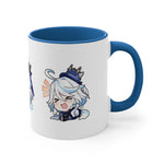 Load image into Gallery viewer, Furina Genshin Impact Accent Coffee Mug, 11oz Cups Mugs Cup Gift For Gamer Gifts Game Anime Fanart Fan Birthday Valentine&#39;s Christmas
