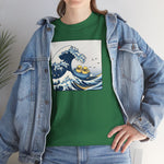 Load image into Gallery viewer, The Great Duck Off Kanagawa Wave T-shirt Unisex Heavy Cotton Tee Gift For Him Gift For Her Cute Japanese Couple Shirt Tshirt
