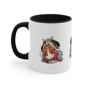 Nilou Genshin Impact Accent Coffee Mug, 11oz Cups Mugs Cup Gift For Gamer Gifts Game Anime Fanart Fan Birthday Valentine's Christmas