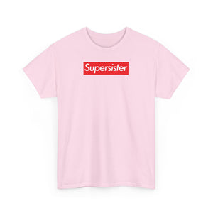 Supersister Unisex Heavy Cotton Tee Shirt T-shirt super Inspired Funny Sister Sisters Appreciation Gift For Sis Thank You Thankful Birthday Christmas