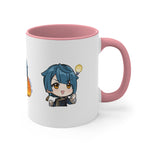 Load image into Gallery viewer, Xingqiu Genshin Impact Accent Coffee Mug, 11oz Cups Mugs Cup Gift For Gamer Gifts Game Anime Fanart Fan Birthday Valentine&#39;s Christmas
