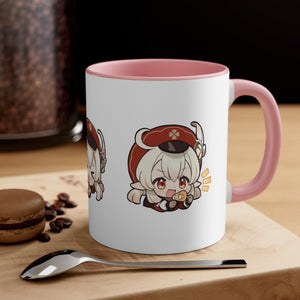 Klee Genshin Impact Accent Coffee Mug, 11oz Cups Mugs Cup Gift For Gamer Gifts Game Anime Fanart Fan Birthday Valentine's Christmas