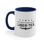 Load image into Gallery viewer, Helldivers 2 Liber-tea Coffee Mug, 11oz How Bout A Nice Cup Of Liber-tea Helldivers Gift Mugs Cups Funny Puns Comedy Joke Gift

