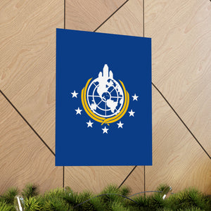 Helldivers 2 Superearth Flag Matte Vertical Posters Helldiver Gamer Game Gift Banner Poster Wall Decor Deco Decoration Birthday Christmas