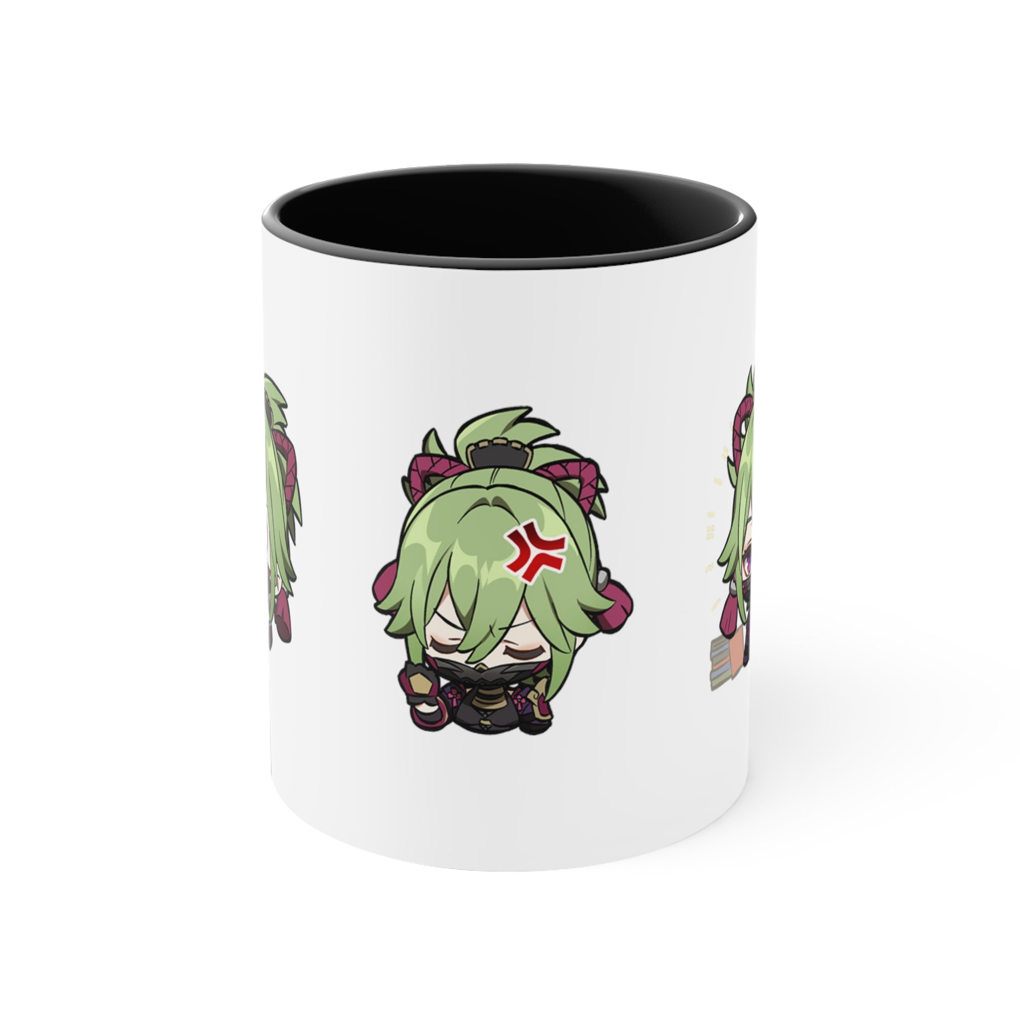 Kuki Genshin Impact Accent Coffee Mug, 11oz Cups Mugs Cup Gift For Gamer Gifts Game Anime Fanart Fan Birthday Valentine's Christmas