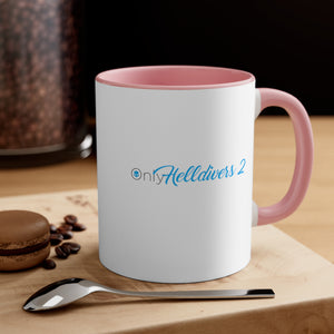 OnlyHelldivers 2 Accent Coffee Mug, 11oz Helldivers 2 Cups Cup Mugs Onlyfans Inspired Funny Humor Humour Joke Pun Comedy Game Gift Gifts For Gamer Birthday Christmas Valentine's