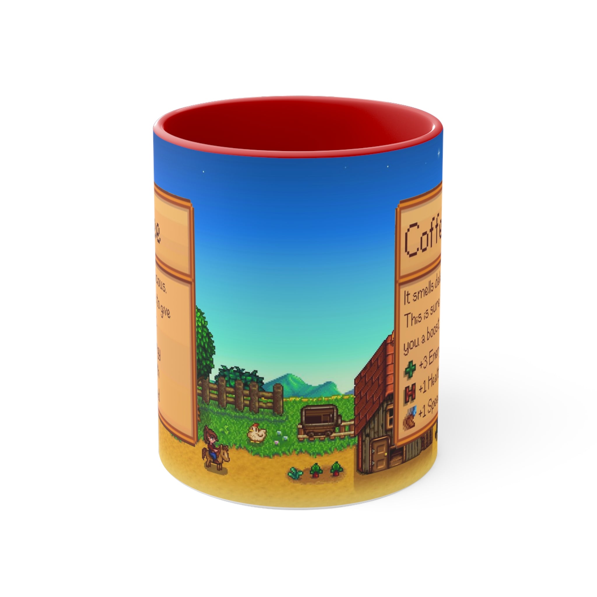 Stardew Valley Accent Coffee Mug, Stardew Valley Gift, Valley Coffee Mug, Stardew Valley Game, Stardew Valley Cup, Stardew Mug, Video Game Mug, Gamer Mug