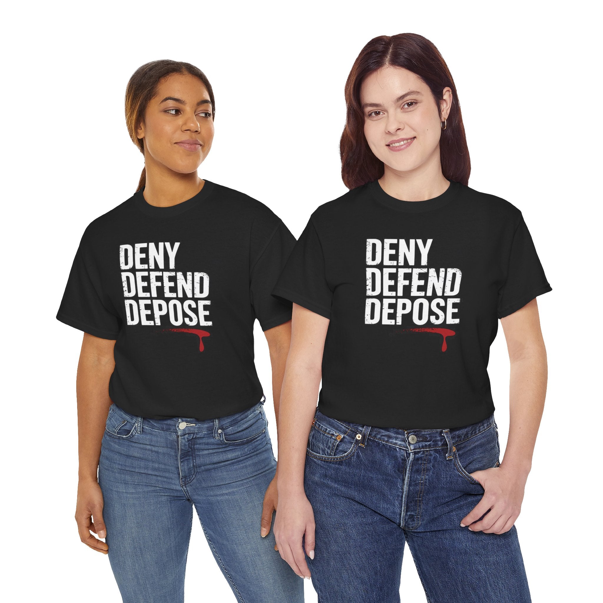 DENY DEFEND DEPOSE | Unisex Heavy Cotton Tee