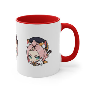 Diona Genshin Impact Accent Coffee Mug, 11oz Cups Mugs Cup Gift For Gamer Gifts Game Anime Fanart Fan Birthday Valentine's Christmas