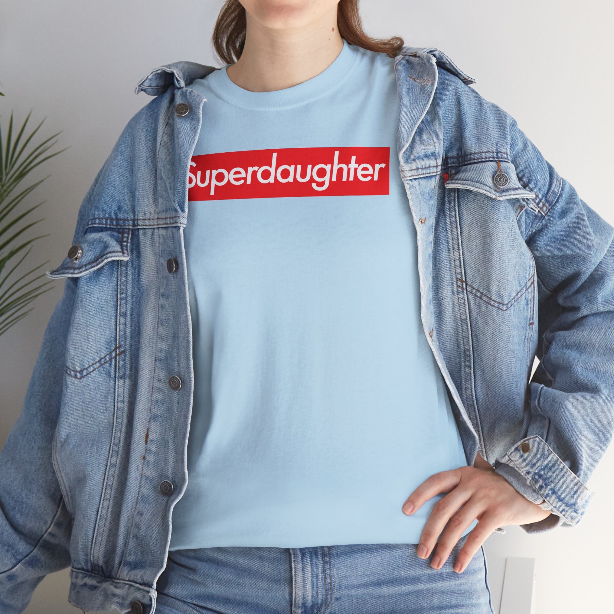 Superdaughter Unisex Heavy Cotton Tee T-shirt Shirt super Inspired Funny Daughter Appreciation Gift For Daughters Girl Thank You Thankful Birthday Christmas