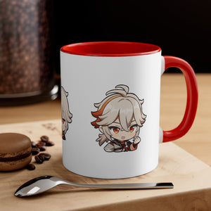 Kazuha Genshin Impact Accent Coffee Mug, 11oz Cups Mugs Cup Gift For Gamer Gifts Game Anime Fanart Fan Birthday Valentine's Christmas