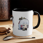 Load image into Gallery viewer, Ayaka Genshin Impact Accent Coffee Mug, 11oz Cups Mugs Cup Gift For Gamer Gifts Game Anime Fanart Fan Birthday Valentine&#39;s Christmas

