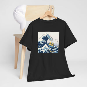 The Great Duck Off Kanagawa Wave T-shirt Unisex Heavy Cotton Tee Gift For Him Gift For Her Cute Japanese Couple Shirt Tshirt