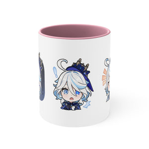 Furina Genshin Impact Accent Coffee Mug, 11oz Cups Mugs Cup Gift For Gamer Gifts Game Anime Fanart Fan Birthday Valentine's Christmas