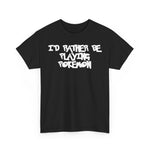 Load image into Gallery viewer, Poke mon I&#39;d Rather Be Playing Unisex Heavy Cotton Tee Gamer Shirt Tshirt T-shirt Gamer Gift For Him Her Game Cup Cups Mugs Birthday Christmas Valentine&#39;s Anniversary Gifts
