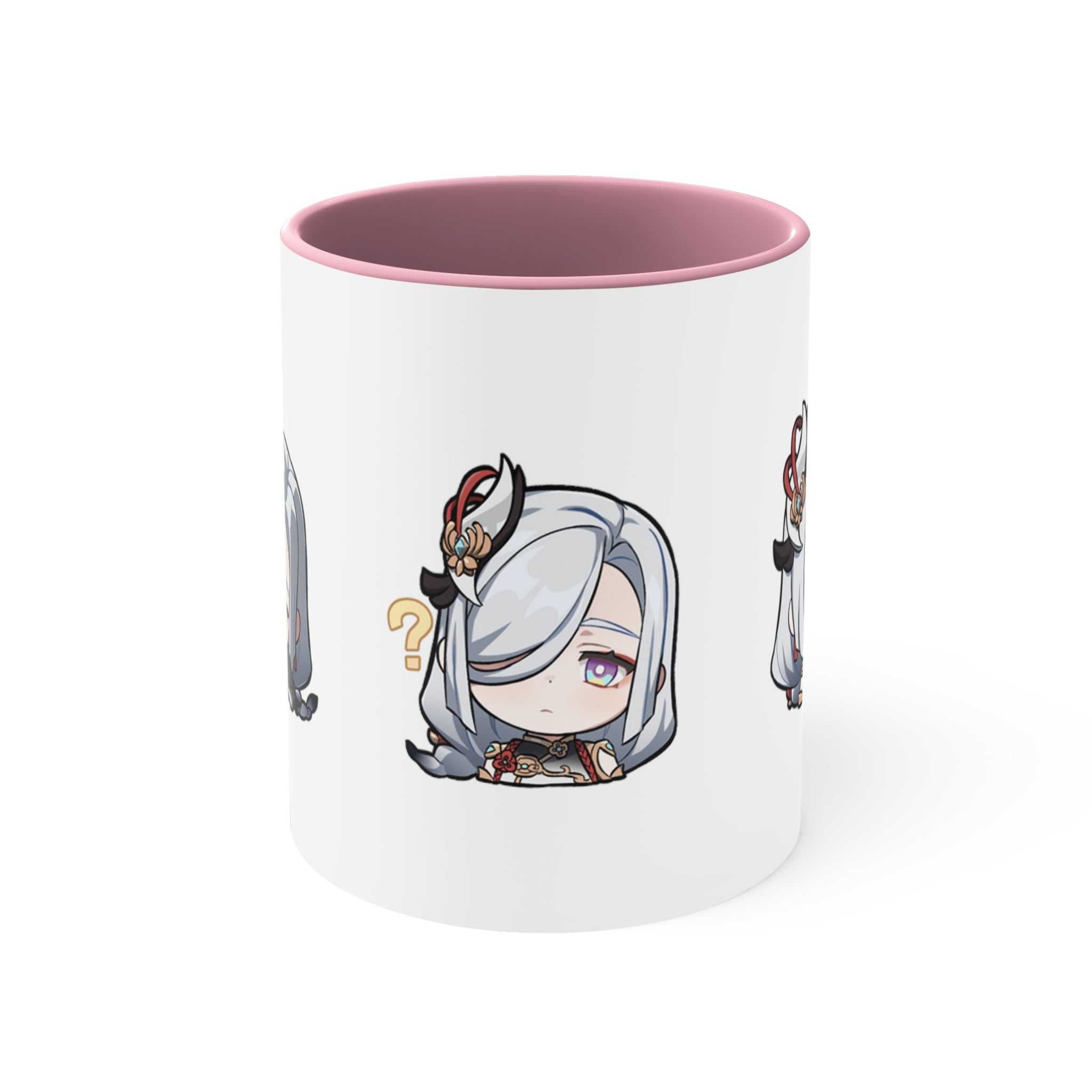 Shenhe Genshin Impact Accent Coffee Mug, 11oz Cups Mugs Cup Gift For Gamer Gifts Game Anime Fanart Fan Birthday Valentine's Christmas