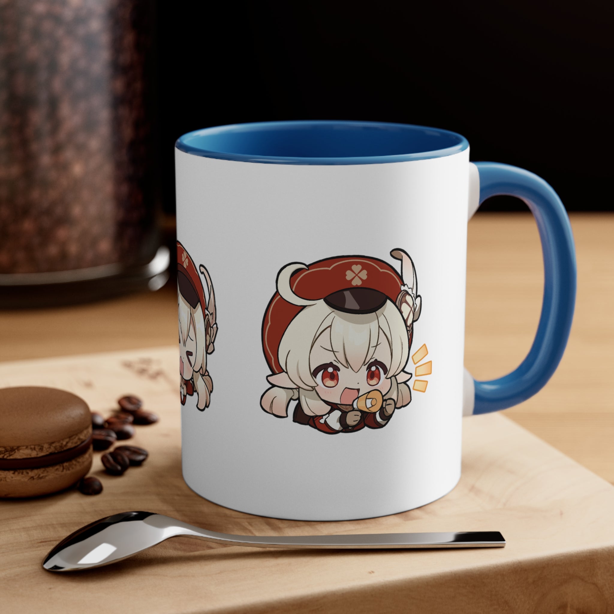 Klee Genshin Impact Accent Coffee Mug, 11oz Cups Mugs Cup Gift For Gamer Gifts Game Anime Fanart Fan Birthday Valentine's Christmas