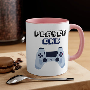 Player One & Two  Gamer Coffee Mug, 11oz Gamer Mug Couple Mug Gift For Him Gift For Her Valentine