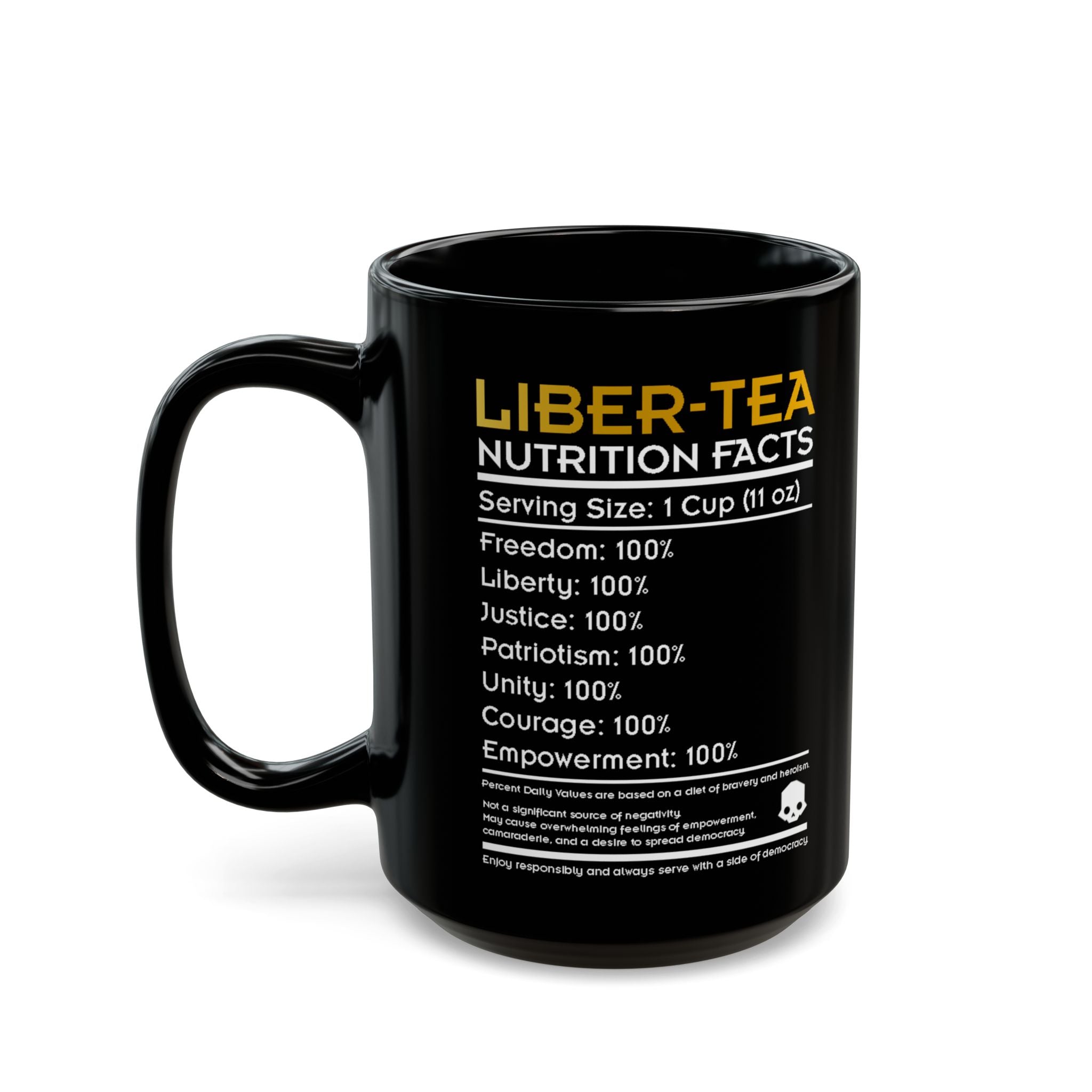 HOW BOUT A NICE CUP OF LIBER-TEA Black Mug (11oz, 15oz) Helldivers 2 Gift For Him Gift For Her Birthday Christmas Liberty Libertea Valentine