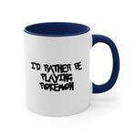 Load image into Gallery viewer, Poke mon I&#39;d Rather Be Playing Coffee Mug, 11oz Shirt Tshirt T-shirt Gamer Gift For Him Her Game Cup Cups Mugs Birthday Christmas Valentine&#39;s Anniversary Gifts
