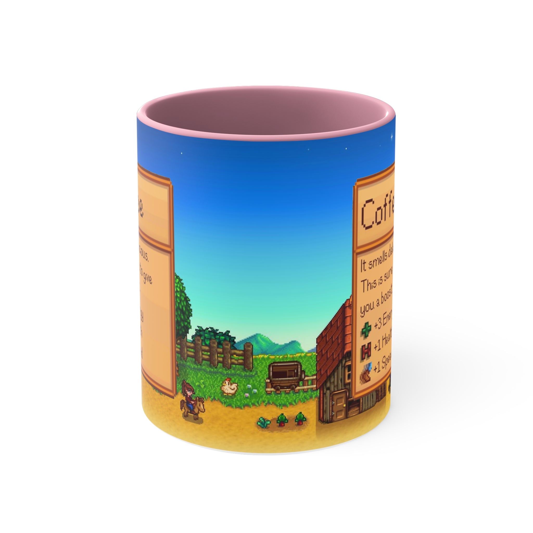 Stardew Valley Accent Coffee Mug, Stardew Valley Gift, Valley Coffee Mug, Stardew Valley Game, Stardew Valley Cup, Stardew Mug, Video Game Mug, Gamer Mug