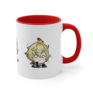 Mika Genshin Impact Accent Coffee Mug, 11oz Cups Mugs Cup Gift For Gamer Gifts Game Anime Fanart Fan Birthday Valentine's Christmas