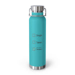 Load image into Gallery viewer, 22oz Insulated Water Bottle — "Single / Taken / Playing Terraria" Stainless Vacuum Bottle

