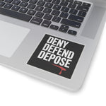 Load image into Gallery viewer, DENY DEFEND DEPOSE | Kiss-Cut Stickers
