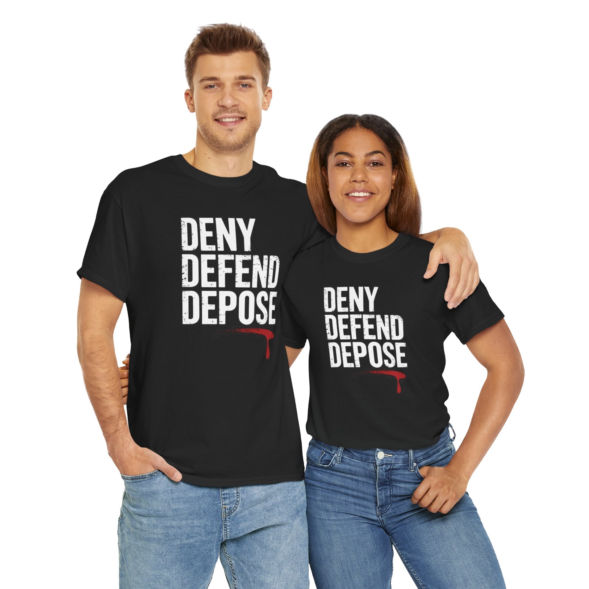 DENY DEFEND DEPOSE | Unisex Heavy Cotton Tee