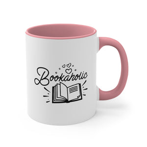 Bookaholic Funny Coffee Mug, 11oz Bookworm Book Worm Book Reader Joke Humour Humor Birthday Christmas Valentine's Gift Cup