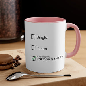 Baldur's Gate 3 Single Taken Mug, 11oz Gift For Him Gift For Her Birthday Valentine Coffee Mug Cup