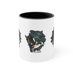 Load image into Gallery viewer, Xiao Genshin Impact Accent Coffee Mug, 11oz Cups Mugs Cup Gift For Gamer Gifts Game Anime Fanart Fan Birthday Valentine&#39;s Christmas
