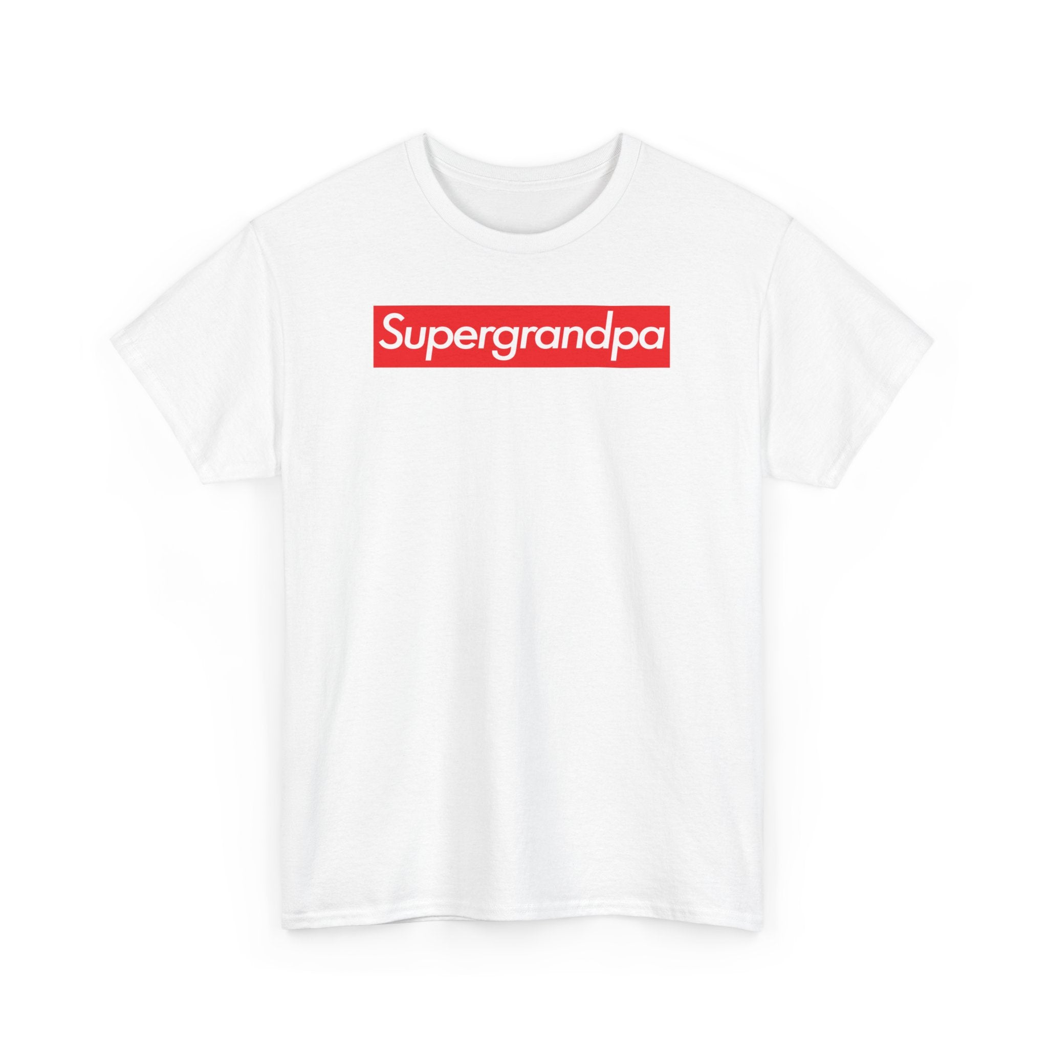 Supergrandpa Unisex Heavy Cotton Tee Shirt T-shirt super Inspired Funny Grandfather Grandpa Appreciation Gift For Grandfathers Thank You Thankful Birthday Christmas
