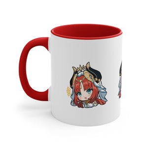 Nilou Genshin Impact Accent Coffee Mug, 11oz Cups Mugs Cup Gift For Gamer Gifts Game Anime Fanart Fan Birthday Valentine's Christmas