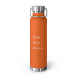 Load image into Gallery viewer, 22oz Insulated Water Bottle – "Single / Taken / Hollow Knight" Checkbox Design

