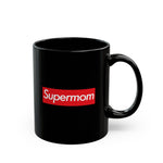 Load image into Gallery viewer, Supermom Black Mug (11oz, 15oz) super Inspired Funny Mom Mother Appreciation Gift For Mothers Moms Love Mother&#39;s Day Thank You Thankful Birthday Christmas
