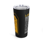 Load image into Gallery viewer, Helldivers 2 Liber-tea Black Tumbler 20oz How Bout A Nice Cup Of liber-tea cup mug tumbler bottle gift for him gift for her Liberty Libertea
