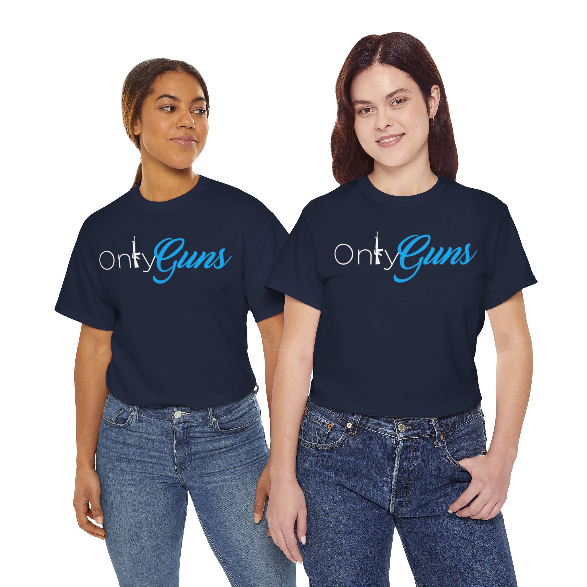 Onlyguns V2 Onlyfans Inspired Funny Unisex Heavy Cotton Tee