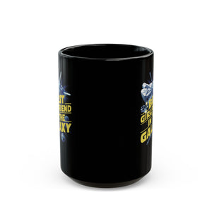 Best Girlfriend In The Galaxy Black Mug (11oz, 15oz) Christmas Birthday Valentine's Sci-Fi Space Battle Nostalgic Themed Nostalgia