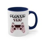 Load image into Gallery viewer, Player Two Accent Coffee Mug, 11oz
