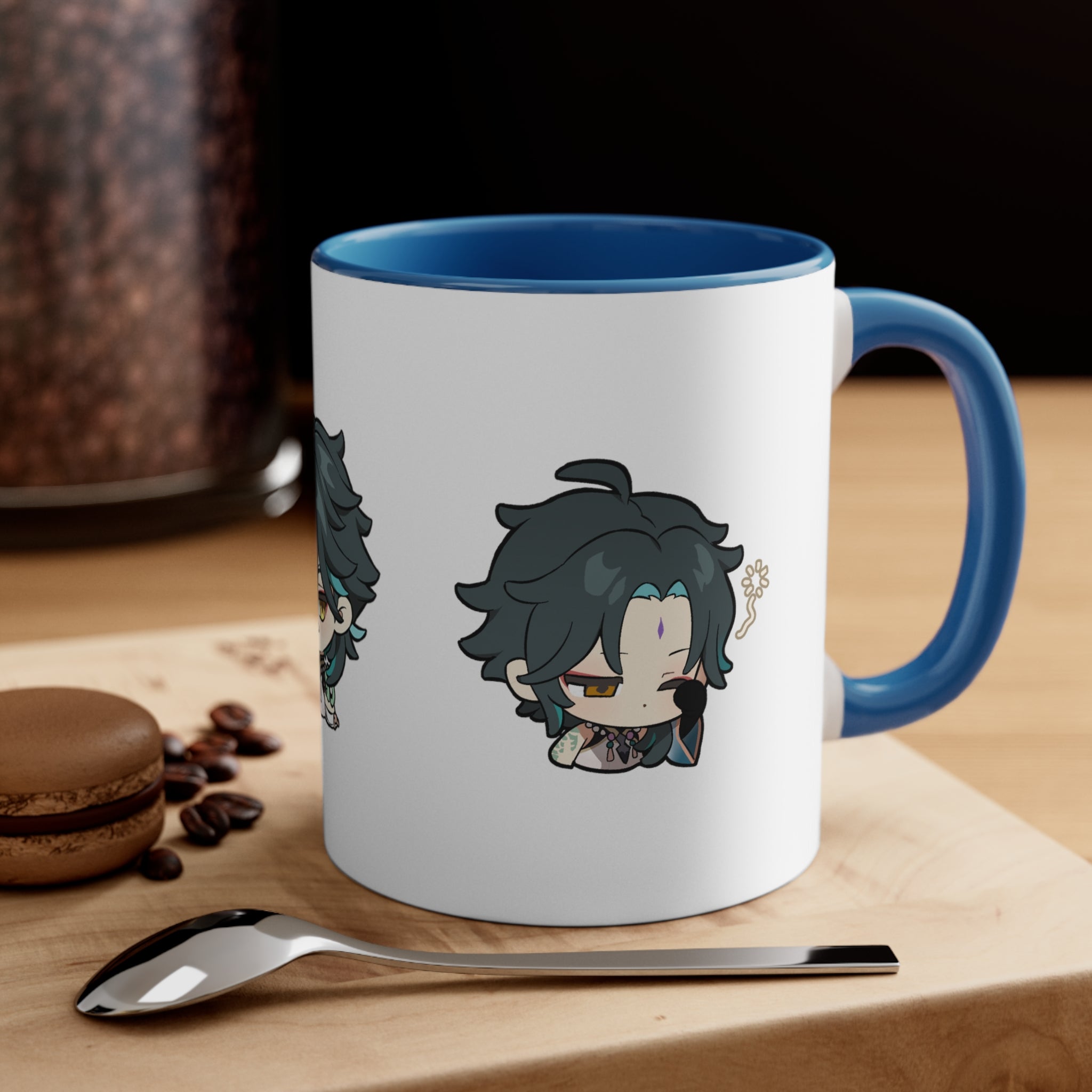 Xiao Genshin Impact Accent Coffee Mug, 11oz Cups Mugs Cup Gift For Gamer Gifts Game Anime Fanart Fan Birthday Valentine's Christmas