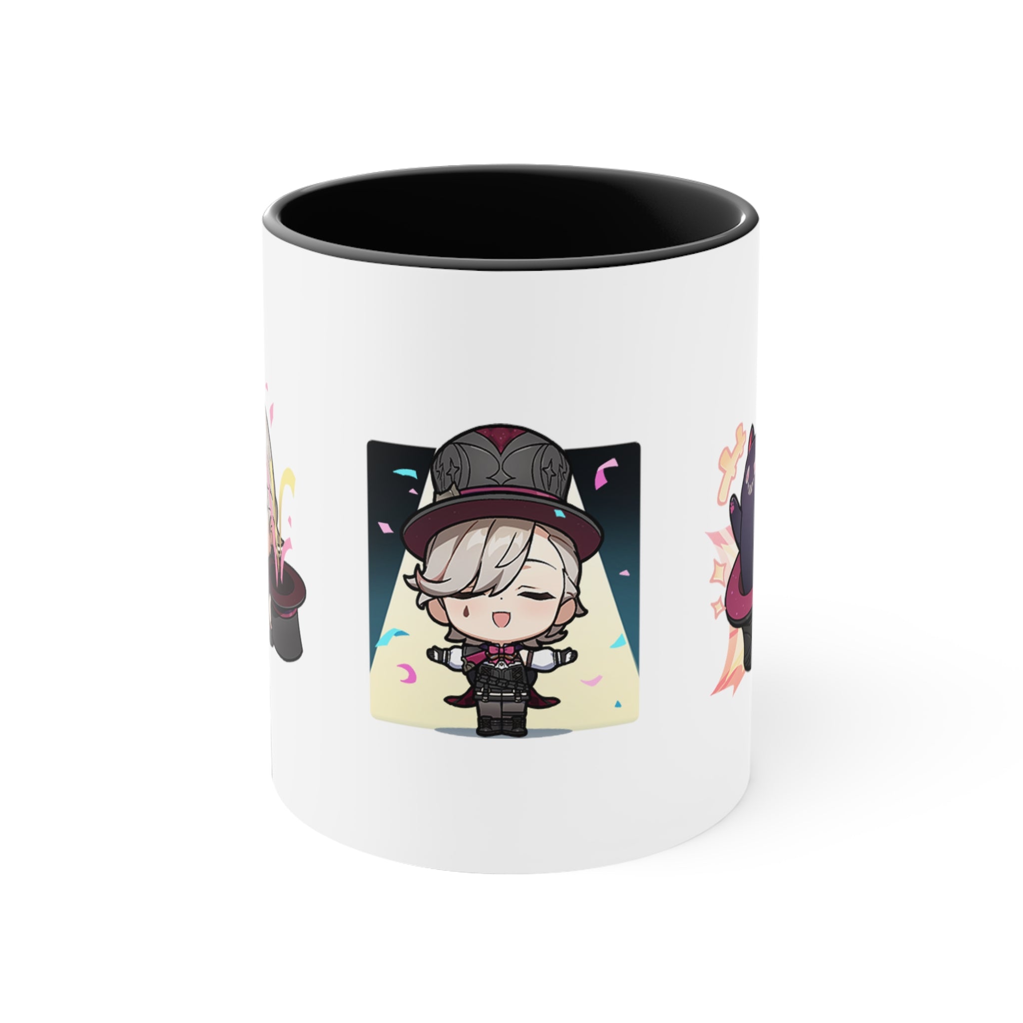 Lyney Genshin Impact Accent Coffee Mug, 11oz Cups Mugs Cup Gift For Gamer Gifts Game Anime Fanart Fan Birthday Valentine's Christmas