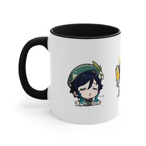 Venti Genshin Impact Accent Coffee Mug, 11oz  Cups Mugs Cup Gift For Gamer Gifts Game Anime Fanart Fan Birthday Valentine's Christmas