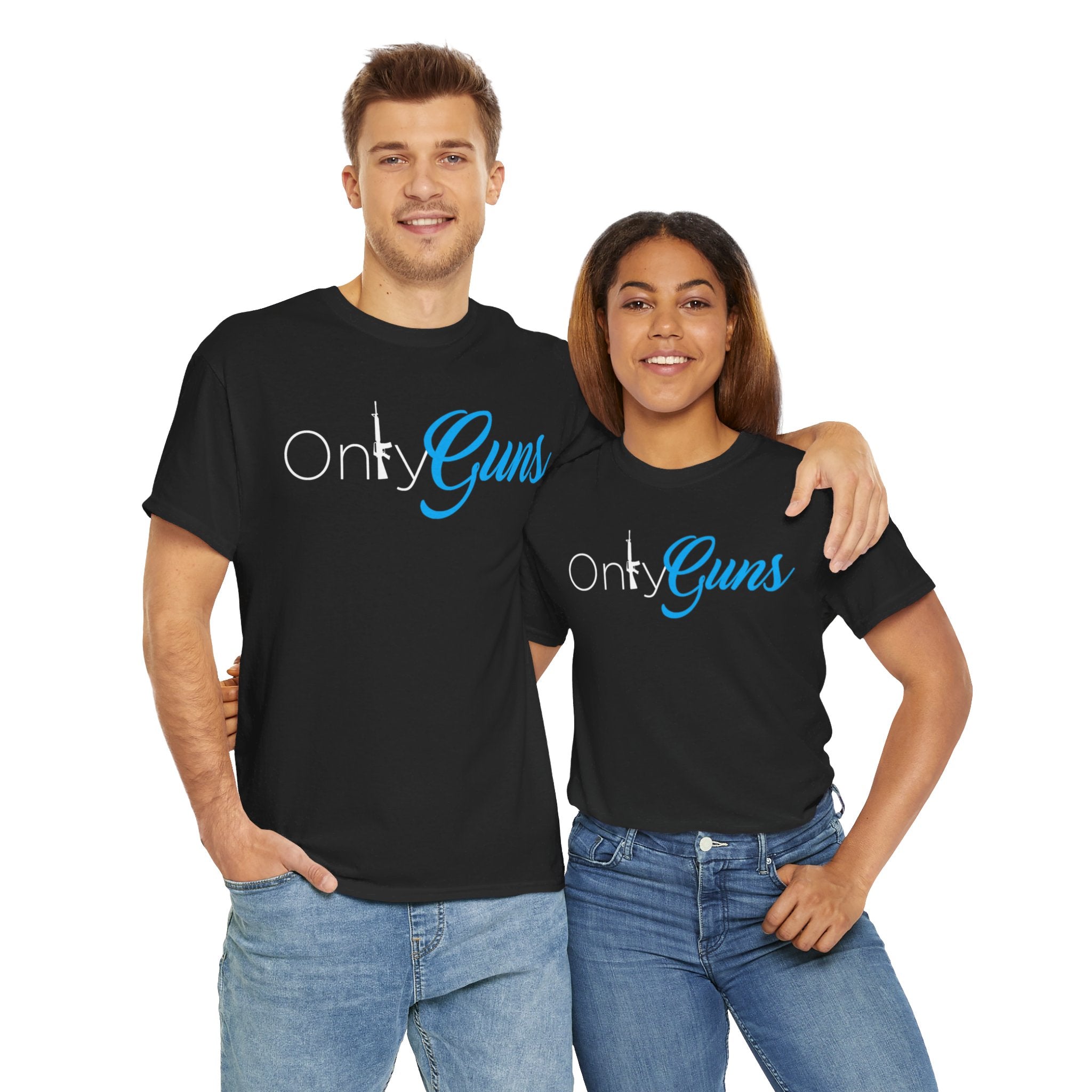 Onlyguns V2 Onlyfans Inspired Funny Unisex Heavy Cotton Tee