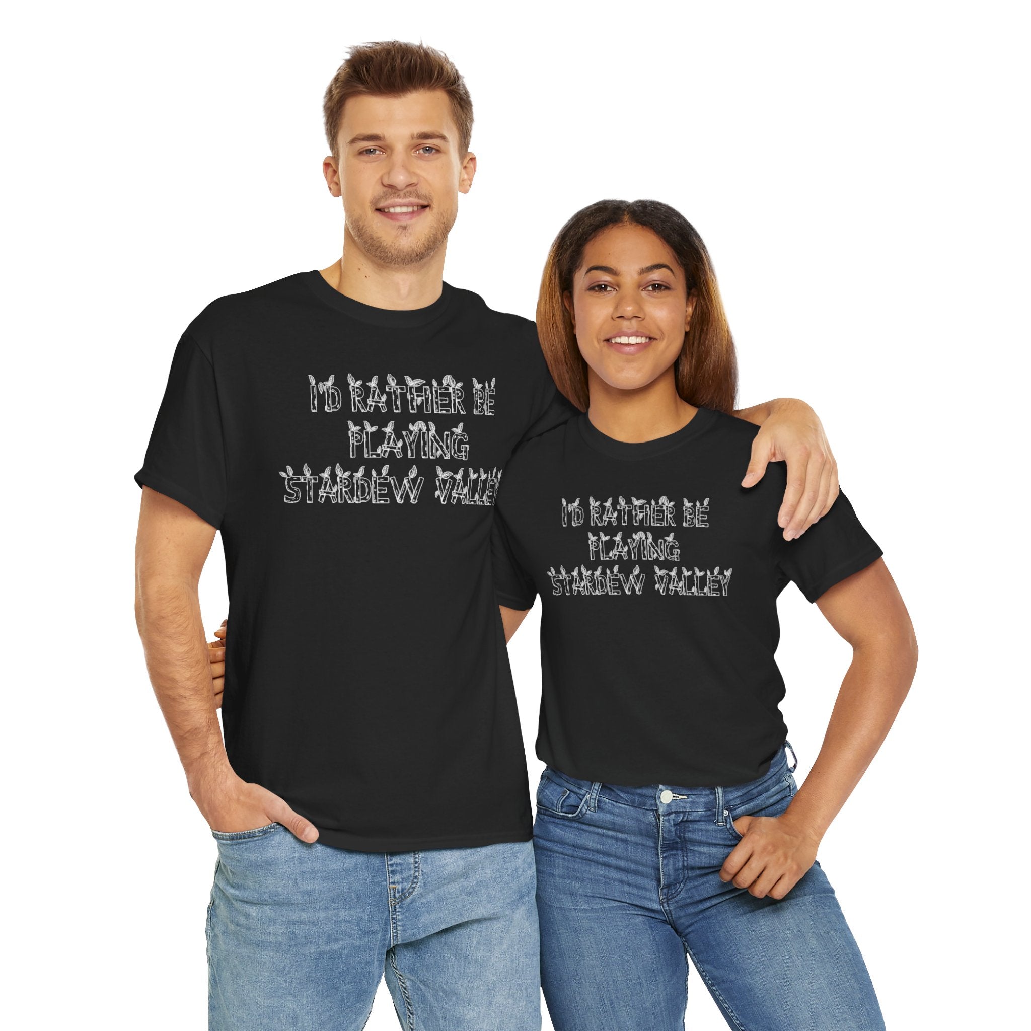 Stardew Valley I'd Rather Be Playing Unisex Heavy Cotton Tee