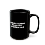 Load image into Gallery viewer, Undertale Gamer Mug — "I'd Rather Be Playing Undertale" Black Coffee Cup (11oz/15oz)
