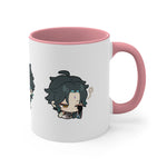 Load image into Gallery viewer, Xiao Genshin Impact Accent Coffee Mug, 11oz Cups Mugs Cup Gift For Gamer Gifts Game Anime Fanart Fan Birthday Valentine&#39;s Christmas
